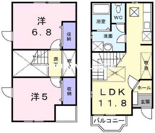 シェヌーの物件間取画像